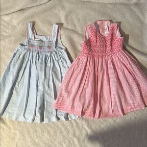 Charming Pink and Blue Kids Dresses